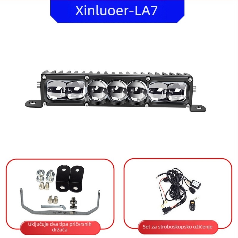 Auto LED laserski reflektor – 100W LED, 12-60V, Model LA7, Aluminijska legura, Pogodno za većinu automobila i kamiona