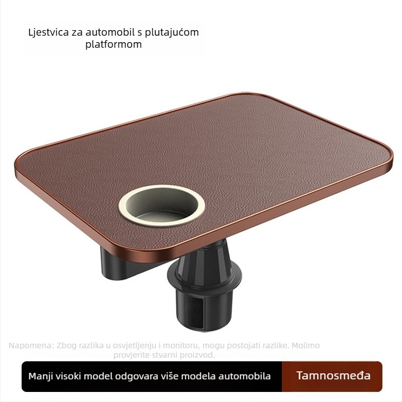 Nipori ploča za prednje sjedalo automobila, 360° rotirajući, multifunkcionalni, laneno platno, ugrađeni nosač