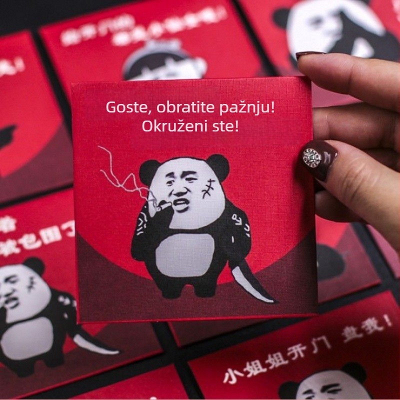 Vjenčani mini crveni kuvert za vrata, kreativan ukras, luksuzan stil