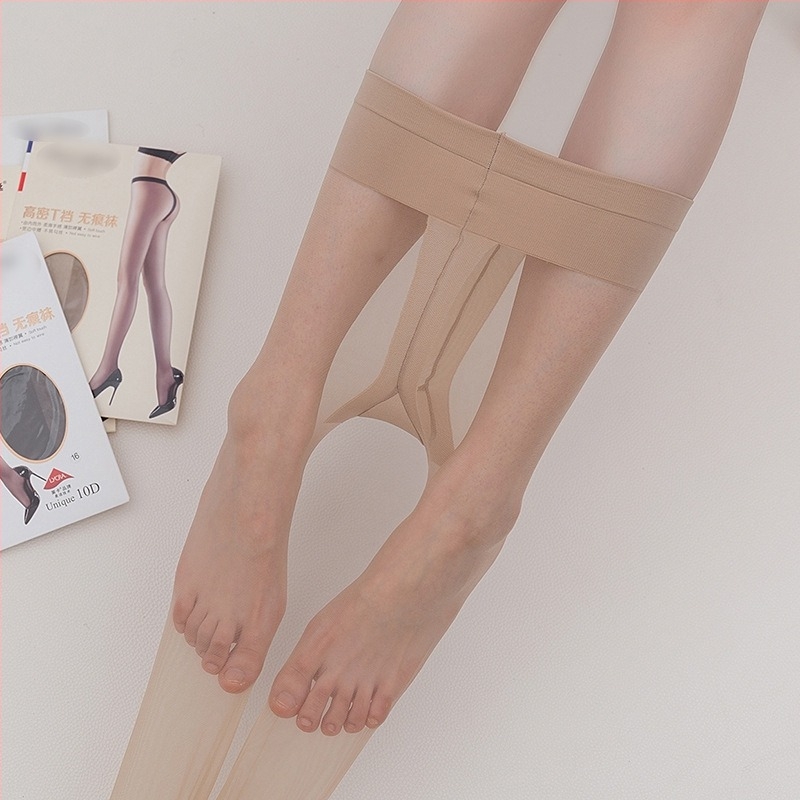 Najlon kolgotice - nevidljive, tanke, seksi stil, jednofaredni uzorak