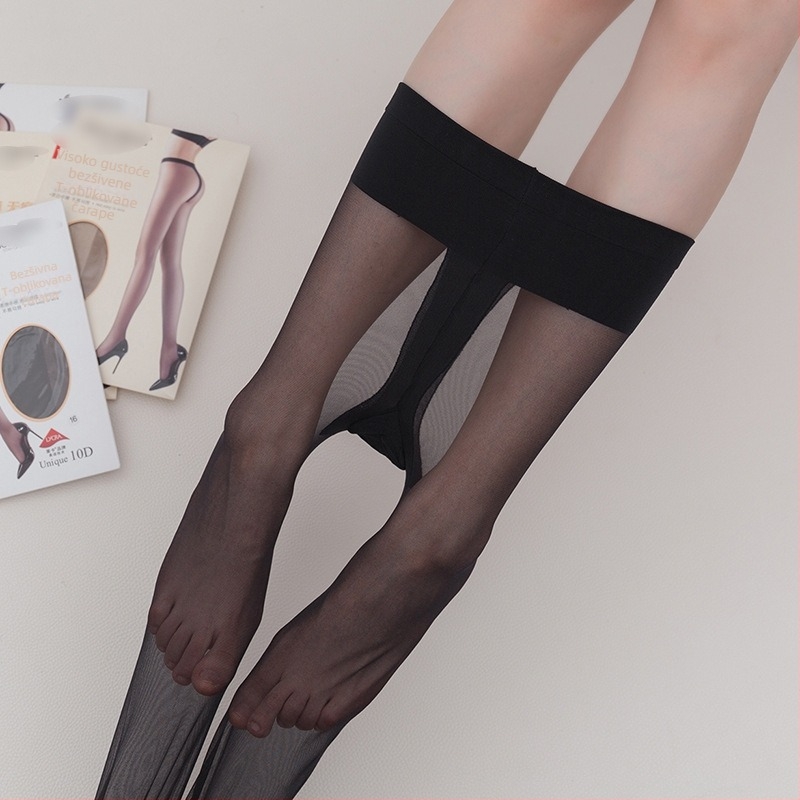 Najlon kolgotice - nevidljive, tanke, seksi stil, jednofaredni uzorak