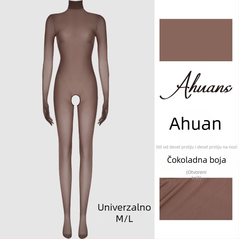 Najlon bodistocking • seksi • tanak materijal • za oblikovanje nogu • s nogama