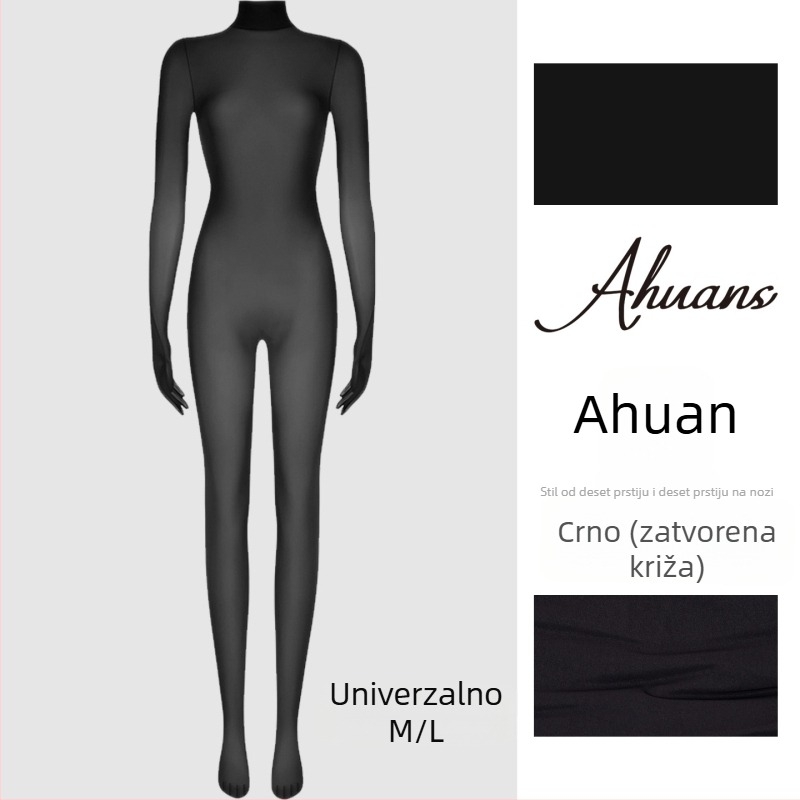 Najlon bodistocking • seksi • tanak materijal • za oblikovanje nogu • s nogama