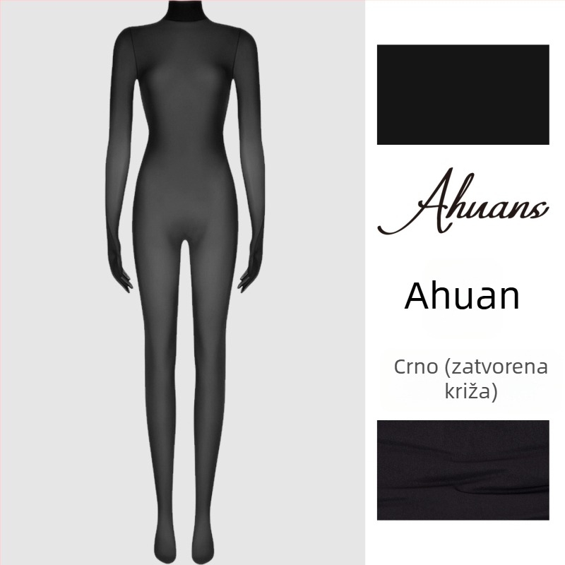 Najlon bodistocking • seksi • tanak materijal • za oblikovanje nogu • s nogama