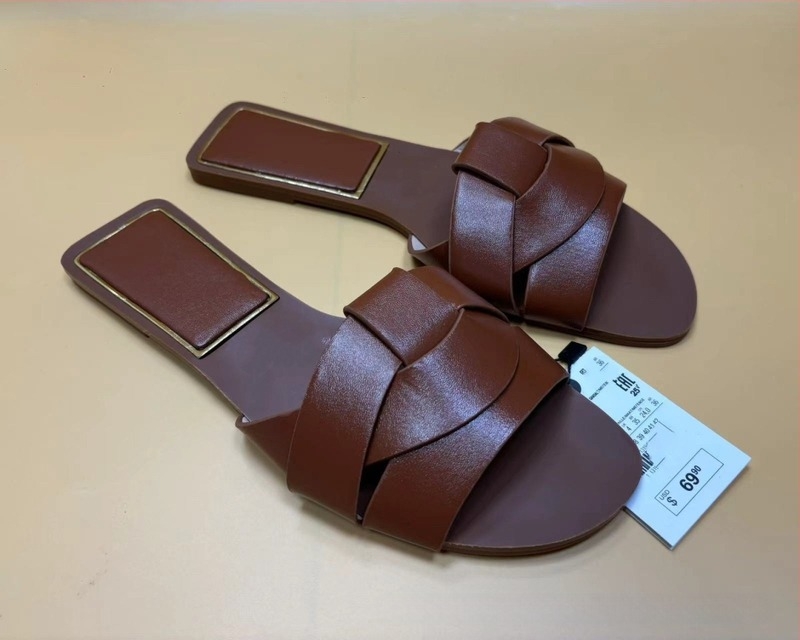 Casual ženske sandale, gornji dio od sintetičke kože, gumena potplata, zatvaranje flip-flop, lagane i prozračne