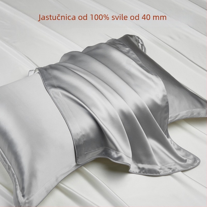 Jastučnica od Mulberry svile, 40 momme, 100% svila, za jedan jastuk, 48×74 cm