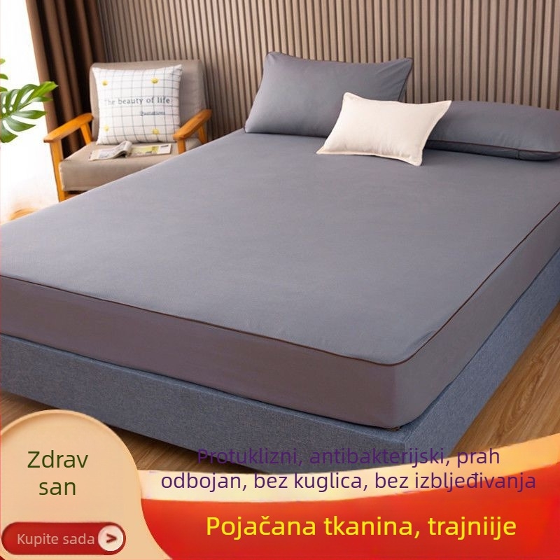 Protuklizni prilagođeni navlaka za madrac s zaštitom prašine | Poliester/pamuk, jednostavan dizajn, bojanje vlakana, tisak i bojanje, sve sezone