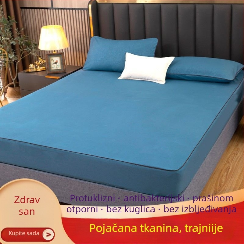Protuklizni prilagođeni navlaka za madrac s zaštitom prašine | Poliester/pamuk, jednostavan dizajn, bojanje vlakana, tisak i bojanje, sve sezone