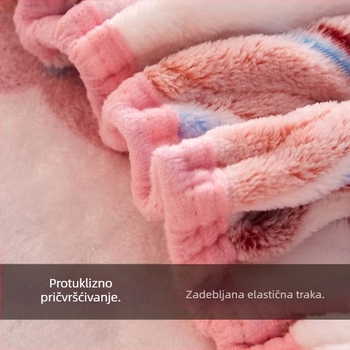 Debeli topli fleec pokrivač za krevet, zimski coral fleece pokrivač, zaštita madraca od flanele, set kreveta od mliječnog velura