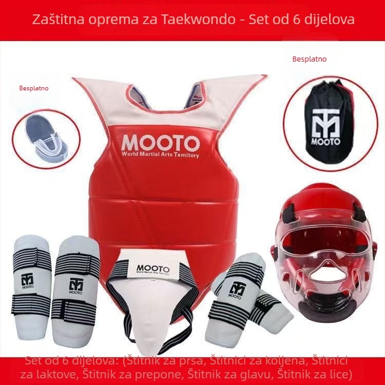 Taekwondo komplet zaštitne opreme za djecu i odrasle, trening, 5–8 komada, debeli zaštitni elementi
