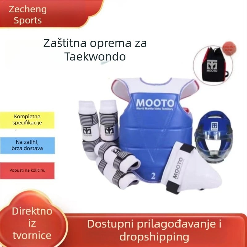 Taekwondo komplet zaštitne opreme za djecu i odrasle, trening, 5–8 komada, debeli zaštitni elementi