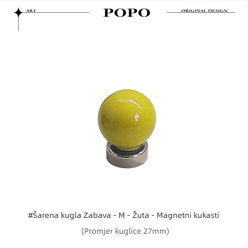 Keramički magnetski kuk s kuglom – jedan kuk, moderan minimalistički stil, nosivost 3–5 kg, model JY318