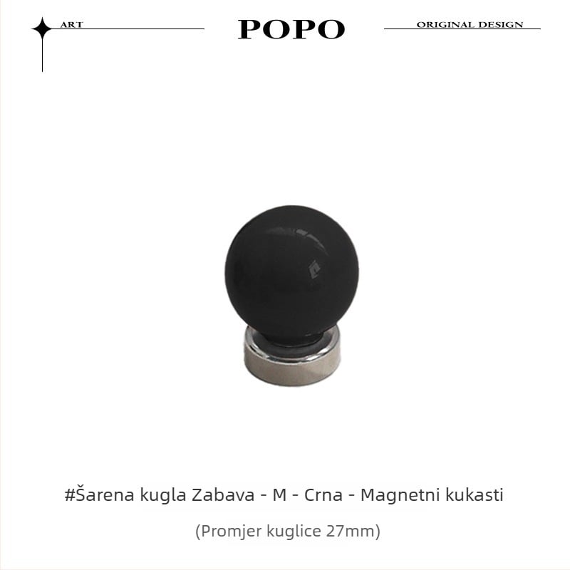 Keramički magnetski kuk s kuglom – jedan kuk, moderan minimalistički stil, nosivost 3–5 kg, model JY318