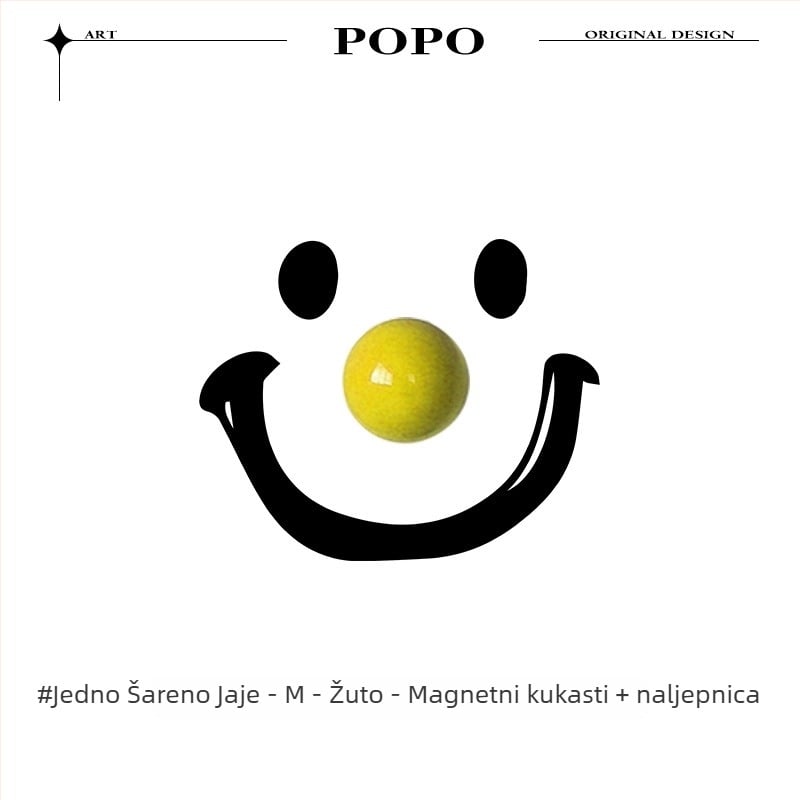Keramički magnetski kuk s kuglom – jedan kuk, moderan minimalistički stil, nosivost 3–5 kg, model JY318