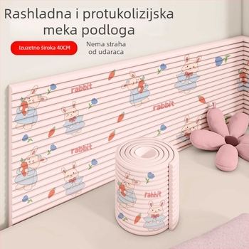 Tatami stil zaštitni jastuk za zid za bebu uz krevet – mekani jastučić protiv sudara