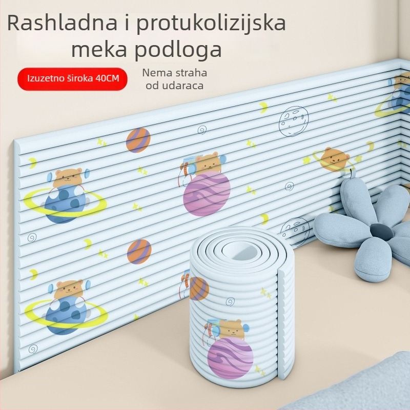 Tatami stil zaštitni jastuk za zid za bebu uz krevet – mekani jastučić protiv sudara