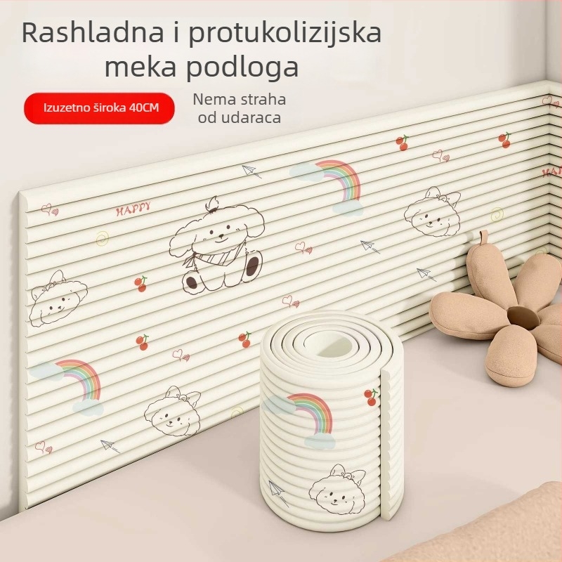 Tatami stil zaštitni jastuk za zid za bebu uz krevet – mekani jastučić protiv sudara