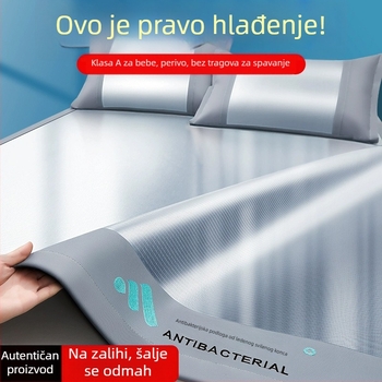 Antibakterijska cooling mat od ledene svile za ljeto, sigurna za djecu i majke, periva u stroju, sklopiva, mekani madrac za krevet