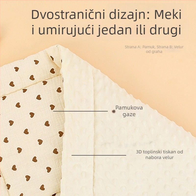 Jastučić za kolica za dojenčad s karikaturama, pamuk, prozračan, sve sezone, 0–1 godina