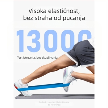Otporna traka s elastičnim prstenom za trening nogu - zagrijavanje atletika, košarka eksplozivna snaga, Materijal: Drugo; Brend: Drugo