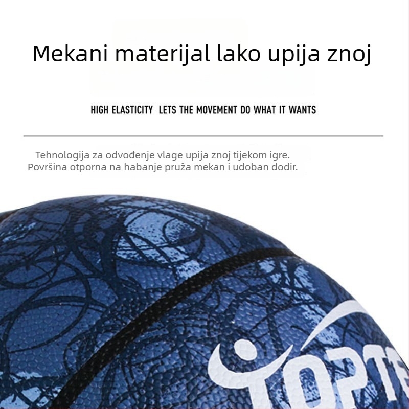 PU košarka za odrasle broj 7; prilagodljiva dječja košarka broj 5, za vanjsku upotrebu, s otiskom logotipa