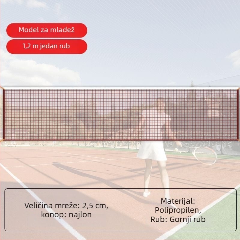 Standardna mreža za badminton, za unutarnju i vanjsku uporabu, prijenosna i sklopiva, profesionalna/za natjecanja