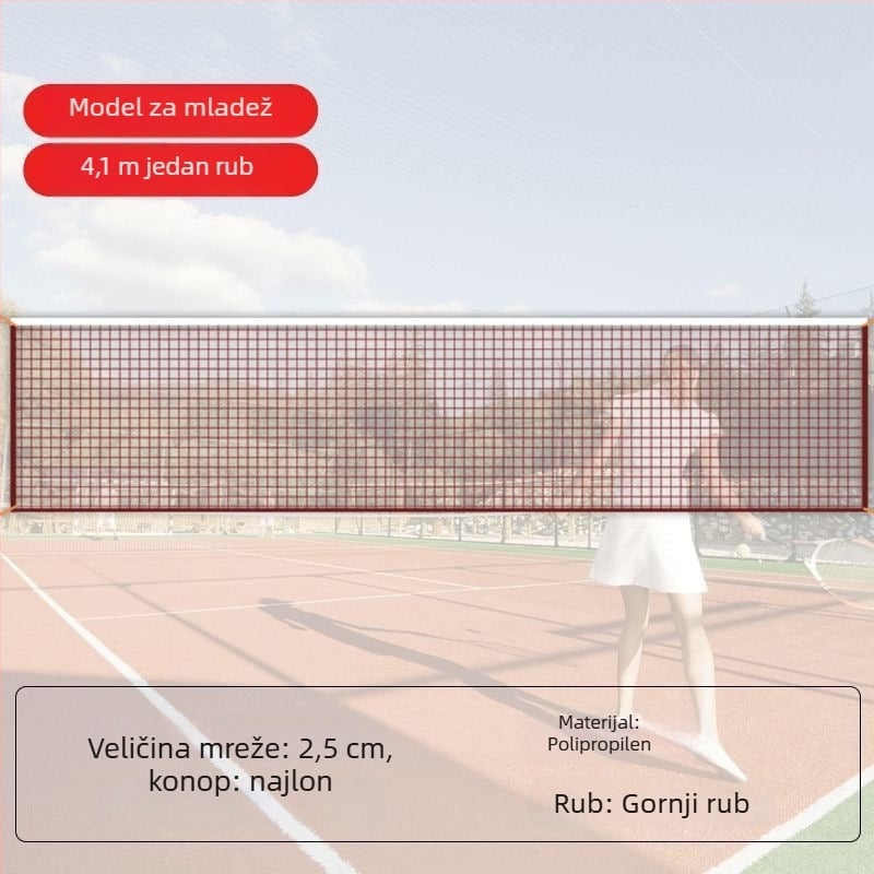 Standardna mreža za badminton, za unutarnju i vanjsku uporabu, prijenosna i sklopiva, profesionalna/za natjecanja