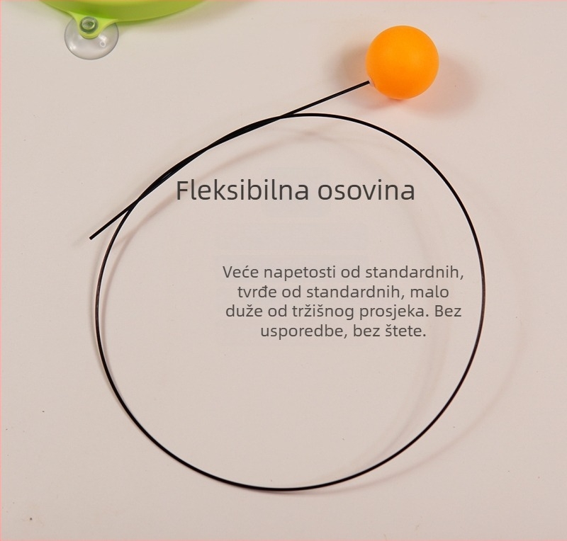 JIANQING trener stolnog tenisa s elastičnim osovinama, unutarnji samostalni trening set, PP materijal
