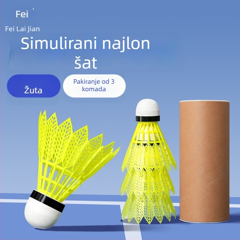 Feilai Jian badminton raketa, okvir od željezne legure, najlonske žice, težina 95–100 g