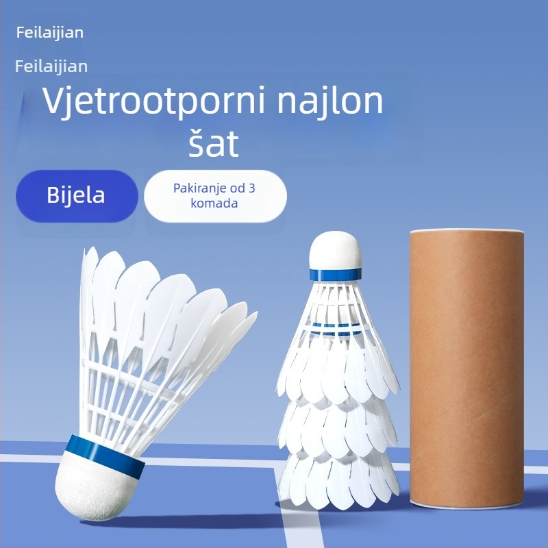 Feilai Jian badminton raketa, okvir od željezne legure, najlonske žice, težina 95–100 g