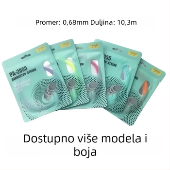 Žica za badminton raketu, najlon vlakno, 0.68 mm, PA-2055, visoka elastičnost, TOPO kolekcija