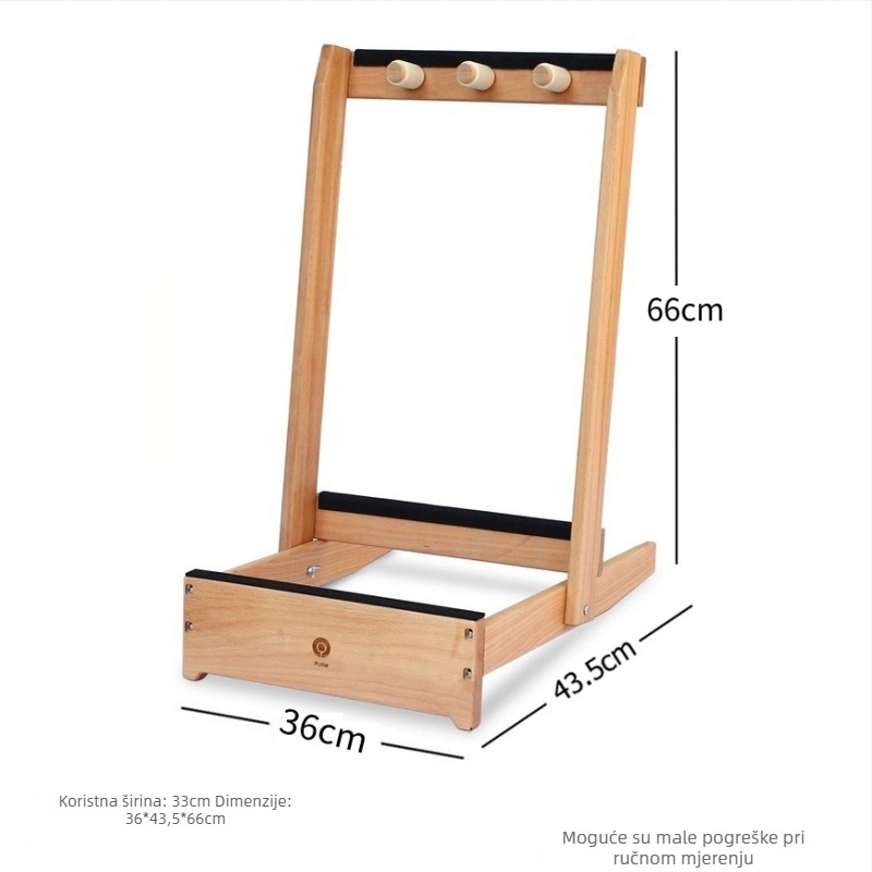 Držač za pohranu i izlaganje teniskih reketa od čvrstog drveta s mobilnim stalkom — Šifra proizvoda F97h867s5mh888