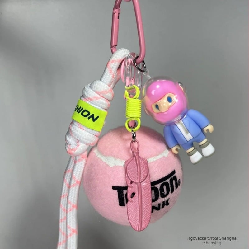 Kljucni lanac s tenis temom za rođendan, metalni, crtani stil, šifra proizvoda Hjjfrbdf