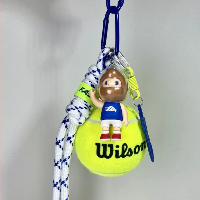 Kljucni lanac s tenis temom za rođendan, metalni, crtani stil, šifra proizvoda Hjjfrbdf
