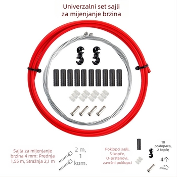 TOOPRE Set kućišta za kabel kočnice bicikla s krajnjim kapicama i unutarnjim kablom