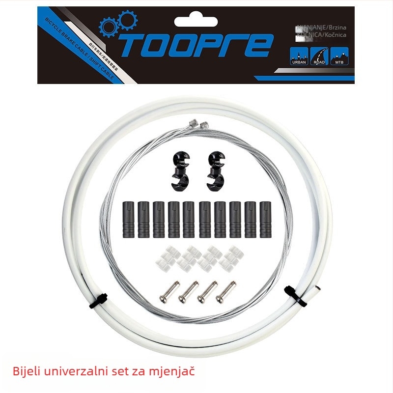 TOOPRE Set kućišta za kabel kočnice bicikla s krajnjim kapicama i unutarnjim kablom