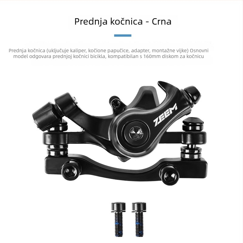 ZEEM biciklistička disk kočnica, mehaničko vučenje kabelom, model M315 MT200, aluminijska legura