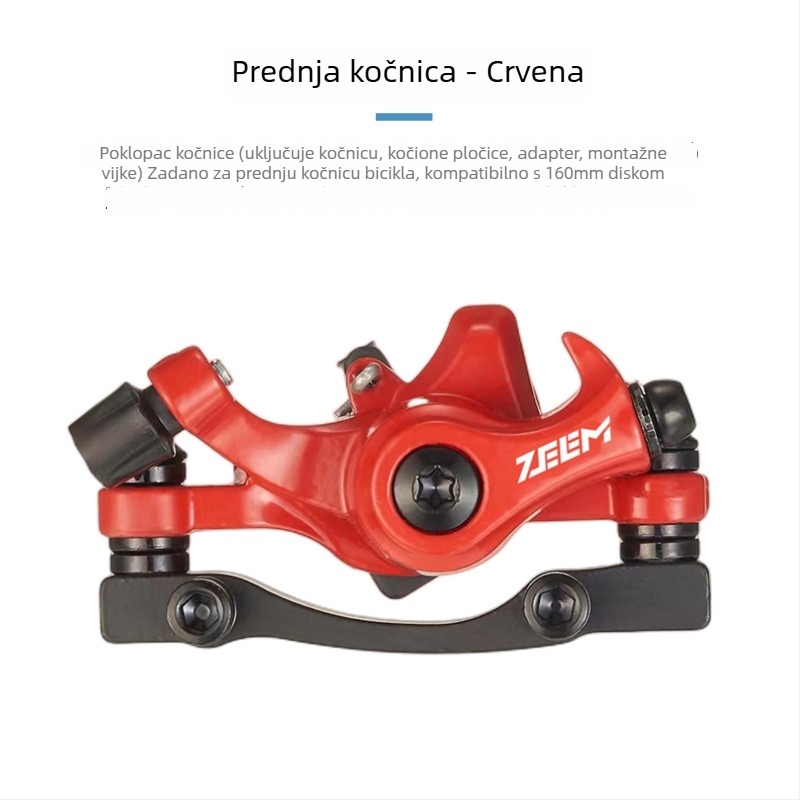 ZEEM biciklistička disk kočnica, mehaničko vučenje kabelom, model M315 MT200, aluminijska legura