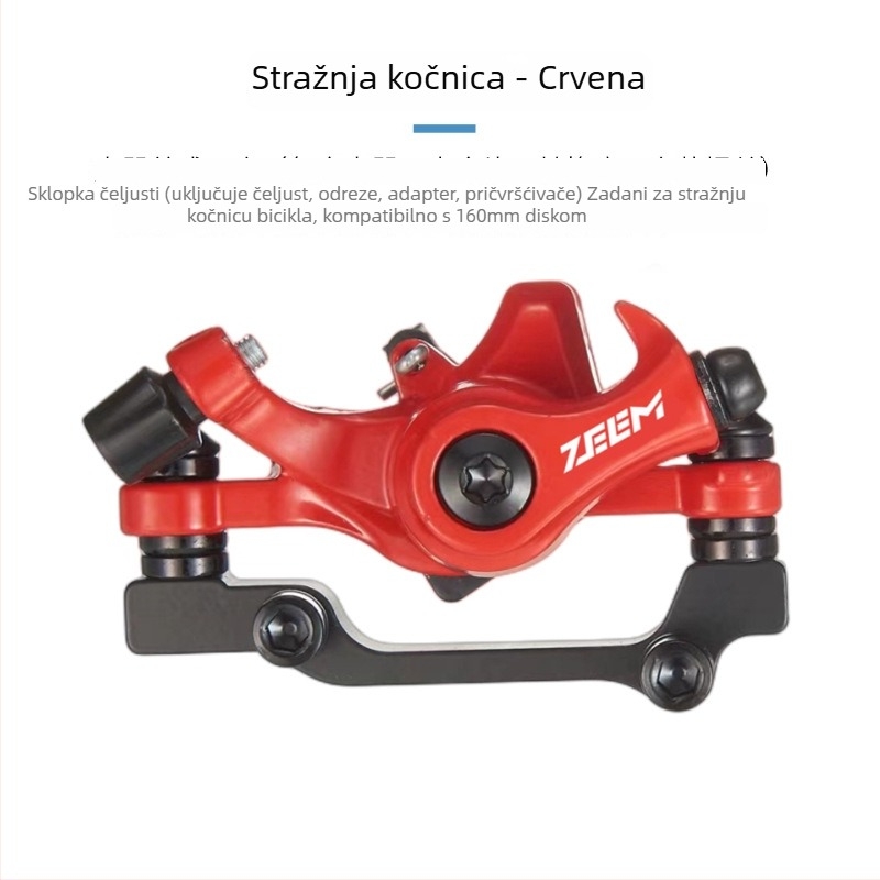 ZEEM biciklistička disk kočnica, mehaničko vučenje kabelom, model M315 MT200, aluminijska legura