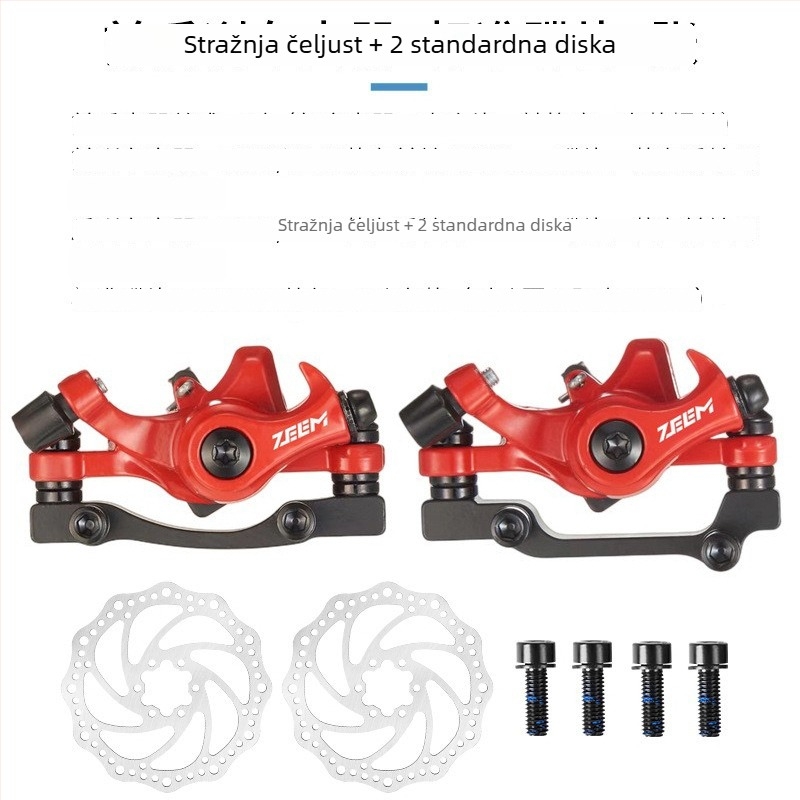 ZEEM biciklistička disk kočnica, mehaničko vučenje kabelom, model M315 MT200, aluminijska legura