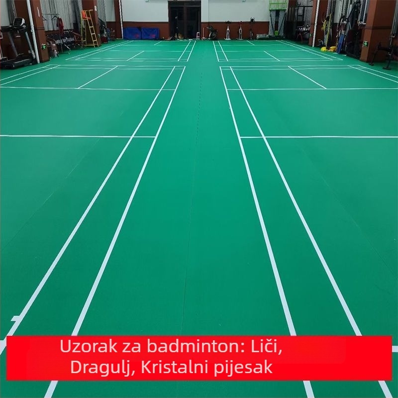 Unutarnja PVC sportska podloga s uzorkom trave za stolni tenis, badminton, košarku i plesne dvorane