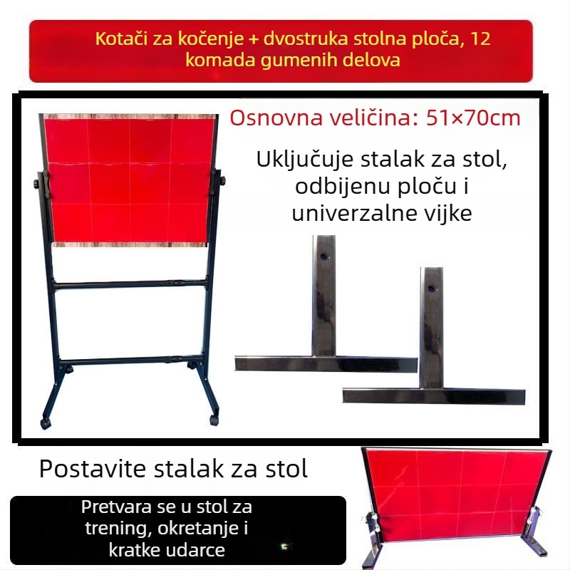 Tabla za odbijanje stolnog tenisa za solo trening – PP materijal