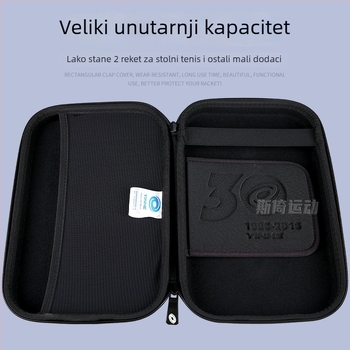 Galaxy tvrdi kućište za ping-pong palicu – dvostruki sloj, prijenosno skladištenje, materijal poliester + EVA