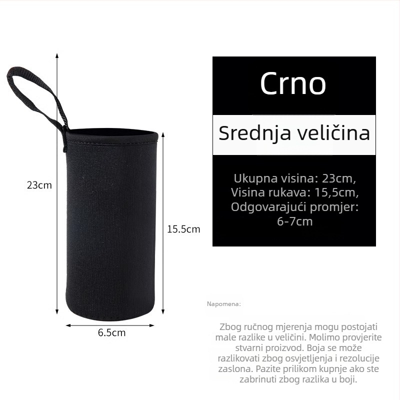 Univerzalni PU kožni omotač za čašu s toplinskom izolacijom, zaštita od opeklina i padova, prenosiv