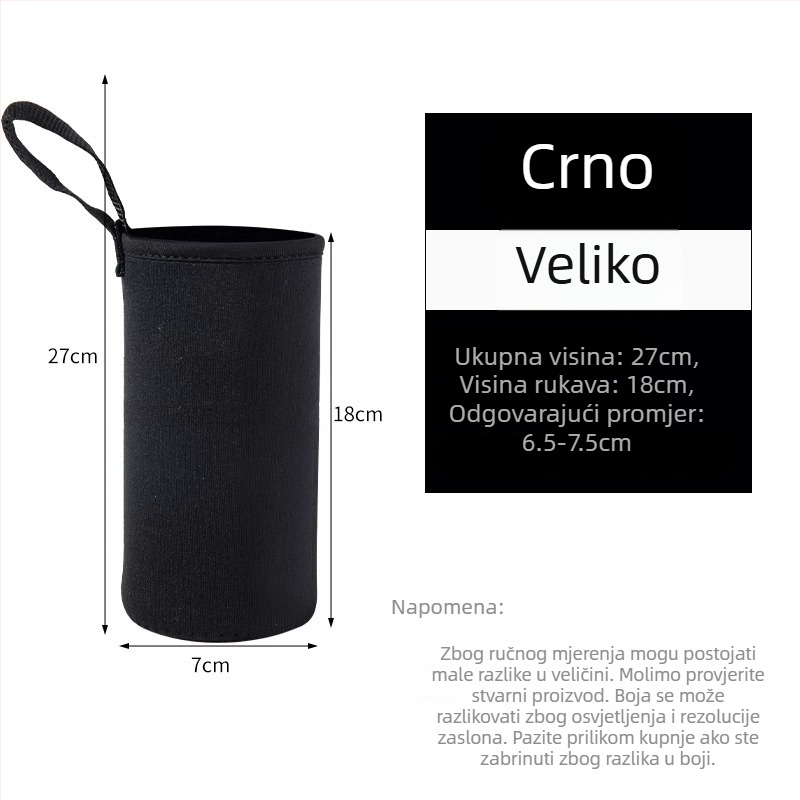 Univerzalni PU kožni omotač za čašu s toplinskom izolacijom, zaštita od opeklina i padova, prenosiv