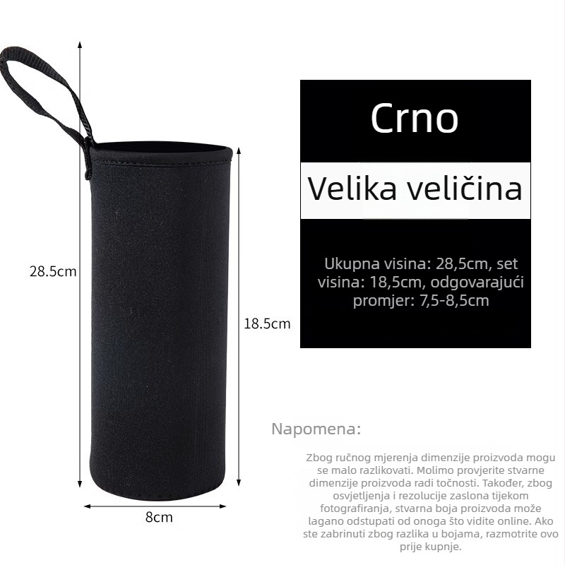 Univerzalni PU kožni omotač za čašu s toplinskom izolacijom, zaštita od opeklina i padova, prenosiv