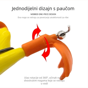 Luya Thunderfrog meki mamac, biomimetički mamac, plutajući, dugačak bacanje, trolling