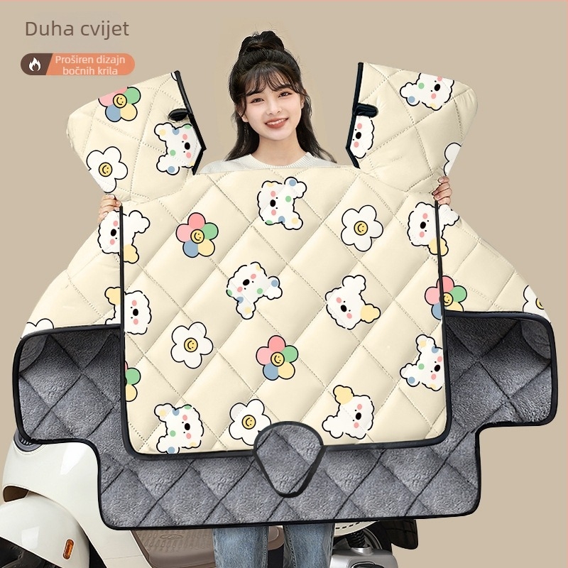 PVC navlaka protiv vjetra za električna vozila i motocikle na baterije – universalna prilagodba, nije vodootporna, ručno otvaranje