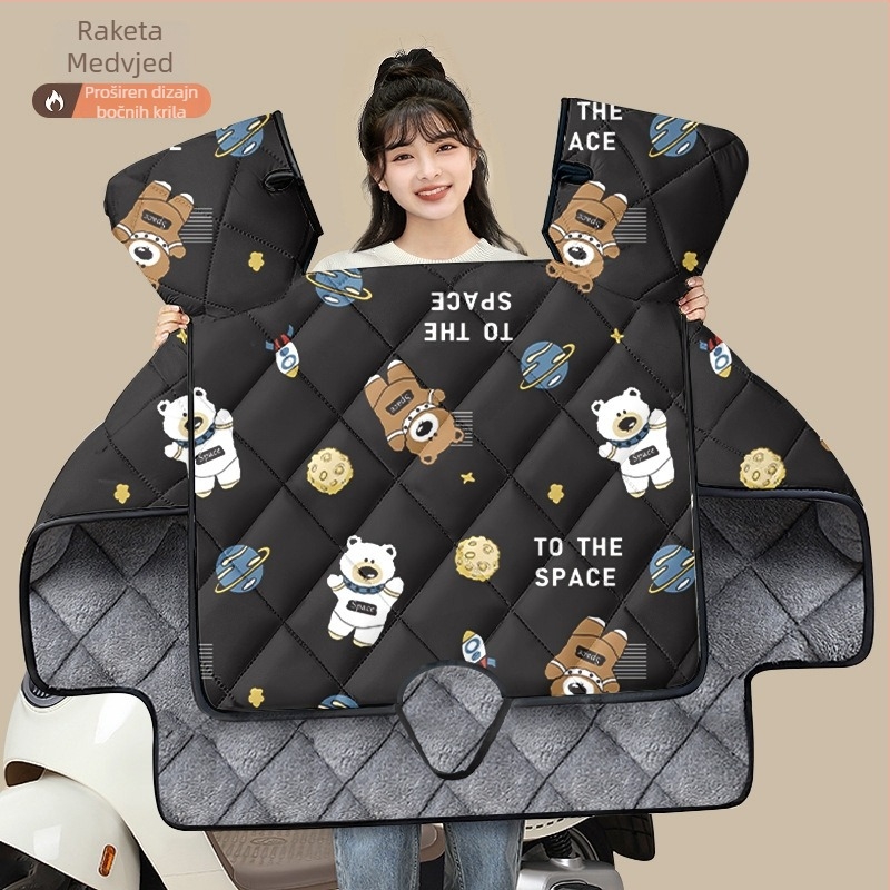 PVC navlaka protiv vjetra za električna vozila i motocikle na baterije – universalna prilagodba, nije vodootporna, ručno otvaranje