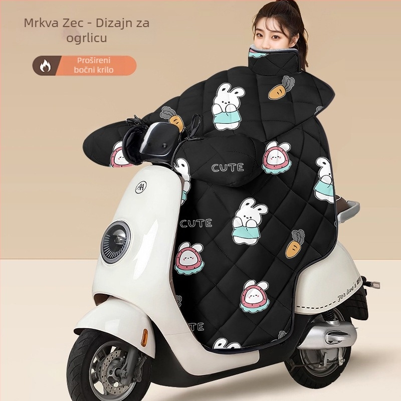 PVC navlaka protiv vjetra za električna vozila i motocikle na baterije – universalna prilagodba, nije vodootporna, ručno otvaranje